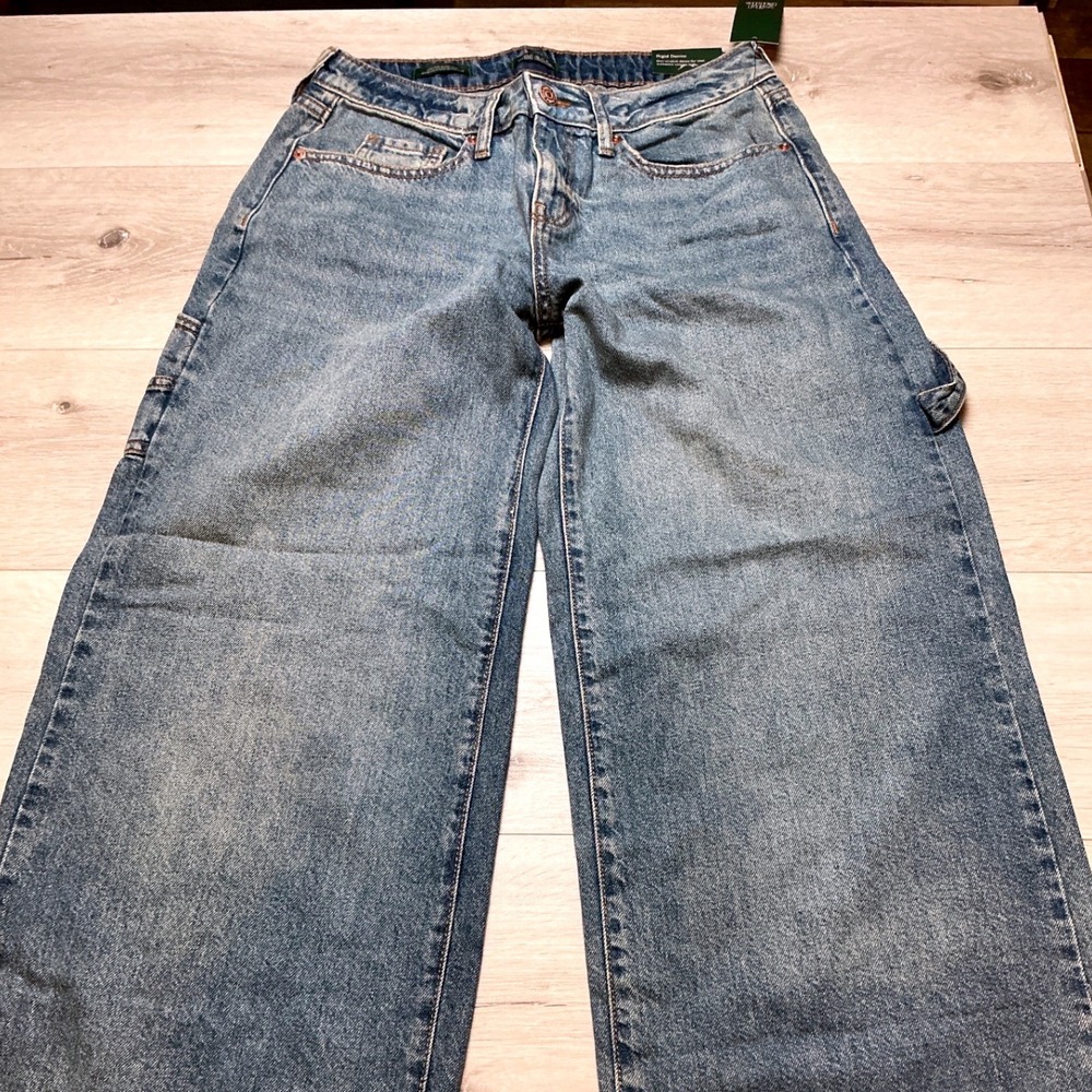 Wild Fable Low-Rise Baggy Jeans Women 4 Blue New With Tags - Picture 4 of 9
